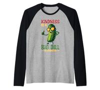 Kindness Is A Big Dill To Everyone Pun Motivation Maglia con Maniche Raglan