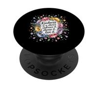 Kindness Is A Choice Embrace It Choose It Live It - PopSockets PopGrip Adesivo