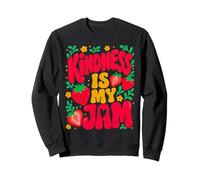 Kindness Is My Jam Mental Health T-Shirt Positivity Design Felpa