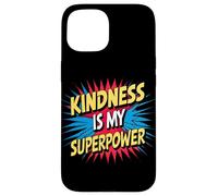 Kindness is My Superpower Anti Bullying Be Kind Comic Kids Custodia per iPhone 15