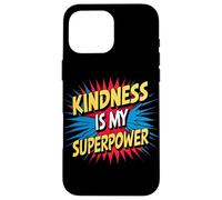 Kindness is My Superpower Anti Bullying Be Kind Comic Kids Custodia per iPhone 16 Pro Max