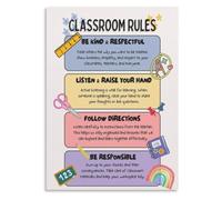 Kindness Matters Classroom Poster Respect Rules Elementary Wall-Art