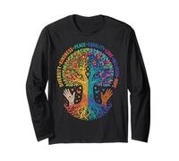 Kindness Peace Equality Love Inclusion Hope Diversity Maglia a Manica