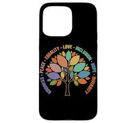 Kindness Peace Equality Love Inclusion Hope Diversity Retro Custodia per iPhone 15 Pro Max