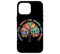 Kindness Peace Equality Love Inclusion Hope Diversity Retro Custodia per iPhone 16 Pro Max