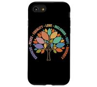 Kindness Peace Equality Love Inclusion Hope Diversity Retro Custodia per iPhone SE (2020) / 7/8