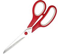 KINDOYO Forbici Multifunzione - Forbici da 8" con Lame Ultra Affilate e Manici con Impugnatura Comoda per Scuola, Casa, Ufficio, Artigianato, Cucito, Sartoria, Uso Intensivo, Rosso