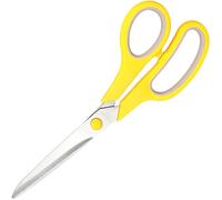 KINDOYO Forbici Multifunzione - Forbici da 8" con Lame Ultra Affilate e Manici con Impugnatura Comoda per Scuola, Casa, Ufficio, Artigianato, Cucito, Sartoria, Uso Intensivo, Giallo