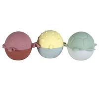 Kindsgut Giochi Bagno Silicone Neonati, Animali Marini, da 6 Mesi | Giocattolo acqua senza BPA da combinare e impilare, con aperture per versare, facile da smontare, pulire e asciugare