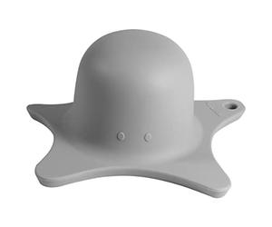 Kindsgut Risciacqua Capelli Bambini e Caraffa Bagnetto, grigio chiaro | Ausilio doccia in silicone senza BPA a stella marina, bordo morbido contro acqua negli occhi, da 6 mesi, 19,5 x 18 x 9 cm