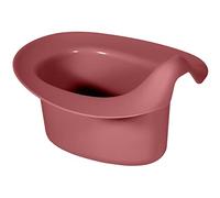 Kindsgut Vasino neonato ergonomico per EC e senza pannolino, rosa antico | Vasino baby per Elimination Communication, con paraspruzzi alto, bordo ampio, presa sicura e base piatta stabile