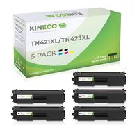 Kineco 5 toner compatibili per Brother TN-421 TN-423 per Brother HL-L8360CDW HL-L8260CDW DCP-L8410CDN L8410CDW MFC-L8690CDW