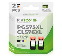 Kineco PG575XL / CL576XL - Multipack compatibile (XL nero + XL colore) - Sostituzione per Canon PG-575XL e CL-576XL - gamma extra compatibile con Pixma serie TS & TR
