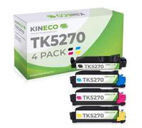 Kineco Set 4 toner compatibili per Kyocera TK5270 TK-5270 ECOSYS M6230cidn M6230cidnt M6630cidn P6230cdn