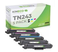 Kineco TN243CMYK Toner compatibile per stampanti Brother MFC-L3750CDW HL-L3210CW DCP-L3550CDW HL-L3230CDW MFC-L3770CDW MFCL3750CDW TN-243 TN243 (set di 5)