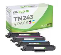 Kineco TN243CMYK Toner compatibile per stampanti Brother MFC-L3750CDW HL-L3210CW DCP-L3550CDW HL-L3230CDW MFC-L3770CDW MFCL3750CDW TN-243 TN243 (Nero, Ciano, Magenta, Giallo)