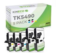 Kineco Toner TK5490 compatibile con Kyocera ECOSYS, set da 5 pezzi