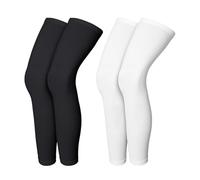 Kinesgsg 2 Pezzi Polpaccera Compressione, Gambaletti Compressiones Materiale di Seta Ghiacciata, Scaldamuscoli Protezione Solare, Gambaletti di Compressione per Corsa, Fitness, Sport, Ciclismo