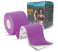 Kinesio Tape professionale. Cerotto a nastro per taping kinesiologico adesivo impermeabile. Ottima benda elastica per tutore ginocchio e articolazioni. Ottimo nastro adesivo seno. (1 Roll, Magenta)