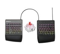KINESIS Gaming Freestyle Edge RGB Split Tastiera Meccanica | Switch Cherry MX Linear Red | RGB | Ergonomico | Supporto palmare staccabile | Completamente programmabile | TKL | Disponibile Tenting