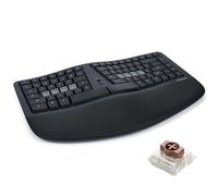 KINESIS mWave Tastiera Ergonomica per PC (Nero) | Interruttori Meccanici | Bluetooth & USB | Programmabile | Retroilluminato | Windows Modificatori & Tasti di scelta rapida