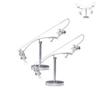 Kinetic Fishing Sculpture,Fisherman Balancing, Balance Art for Your Space,Fisherman Kinetic Balancing Desk Toy Fishing Physics Sculpture for Home Office Art Deco (2PCS)