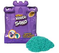Kinetic Sand, Castle Case, 453g di Sabbia Verde Acqua, Area di Gioco, 3+ | Area Di Gioco Chiusa, Custodia Riutilizzabile, Posizione Orizzontale, Non Fuoriesce, Non Secca Mai, Motricità Fine