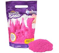 Kinetic Sand Spiaggia Schimmersand Crystal Pink, 907 g, Glitterata Rosa per Gioco di Sabbia Indoor dalla Svezia, dai 3 Anni in su, Colore Nero, Medio, 6060800