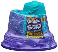 Kinetic Sand, Mini Castello Sirenetta, 170 g di Sabbia Shimmer, Sabbia Magica Viola, 1 formina, 2 Accessori e 3 Gemme Incluse, Giocattoli per Bambini e Bambine 3 Anni