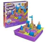 Kinetic sand, playset regno di sabbia, 1,13 kg di sabbia effetto spiaggia, formine e accessori, giochi creativi per bambini e bambine, 3+ anni