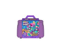 Kinetic Sand Playset Sirena con 2lbs di Sabbia Neon e Shimmer, Sandbox Riutilizzabile e Strumenti, Regali di Natale per Bambini 3+