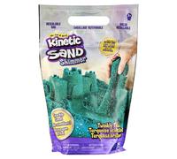 Kinetic Sand Spiaggia Twinkly Teal, Sacchetto di Sabbia Scintillante Completamente Naturale, 907 g, per schiacciare, mescolare e Modellare, Colore Shimmer Sand Petrolio, Medio, 6060801