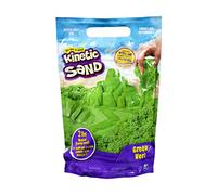 Kinetic Sand, Sacchetto con 907gr di sabbia verde, non secca - dai 3 anni