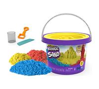 Kinetic Sand, Secchiello da 2,72 kg con 3 Colori di Sabbia e 3 Accessori, dai 3 Anni - 6058787