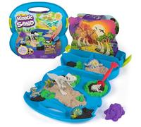 Kinetic Sand, Set Scavo del T-Rex, 680 g di Sabbia da Gioco, 5 Attrezzi Multiuso a Forma di fossili e Pala, Custodia Riutilizzabile, Giocattoli sensoriali per Bambini dai 3 Anni in su