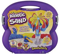 Kinetic Sand Set Valigetta Cascate Arcobaleno, 907Gr di Sabbia In 3 Colori,Spin
