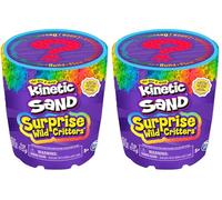 Kinetic Sand Surprise - 113 g di Sabbia cinetica Magica Colorata dalla Svezia con Figura Animale e Accessori per Il Gioco di Sabbia Creativo, per Bambini dai 3 Anni in su (Confezione da 2)