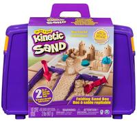 Kinetic Sand Valigetta Sempre con Te Sabbia cinetica 900gr Sabbia magica Sabbia colorata marrone 5 formine e 2 accessori Giocattoli per bambini e bambine 3 anni