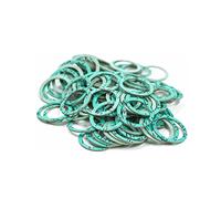 KINETICS LINE Guarnizione Piatta in Fibra 1 1/2 Pollice (44.5 x 36 x 2 mm) 100 Pezzi Impianti Sanitari, Riscaldamento, Aria Condizionata, Caldaia, Rubinetto, Pompa (fino a 180°C)