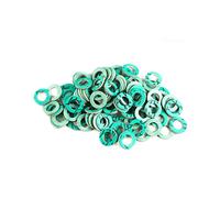 KINETICS LINE Guarnizione Piatta in Fibra 1/2 Pollice (18.5 x 11 x 2 mm) 100 Pezzi per Impianti Sanitari, Riscaldamento, Aria Condizionata, Caldaia, Rubinetto, Pompa (fino a 180°C)