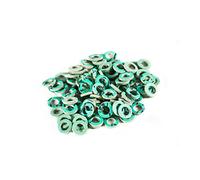 KINETICS LINE Guarnizione Piatta in Fibra 1/4 Pollice (10.7 x 6 x 2 mm) 100 Pezzi per Impianti Sanitari, Riscaldamento, Aria Condizionata, Caldaia, Rubinetto, Pompa (fino a 180°C)