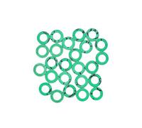 KINETICS LINE Guarnizione Piatta in Fibra 1/4 Pollice (10.7 x 6 x 2 mm) 25 Pezzi per Impianti Sanitari, Riscaldamento, Aria Condizionata, Caldaia, Rubinetto, Pompa (fino a 180°C)