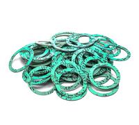 KINETICS LINE Guarnizione Piatta in Fibra 2 1/2 Pollice (61.5 x 47 x 2 mm) 100 Pezzi per Impianti Sanitari, Riscaldamento, Aria Condizionata, Caldaia, Rubinetto, Pompa (fino a 180°C)