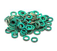 KINETICS LINE Guarnizione Piatta in Fibra 3/8 Pollice Ridotto (13.5 x 8.5 x 2 mm) 100 Pezzi per Impianti Sanitari, Riscaldamento, Aria Condizionata, Caldaia, Rubinetto, Pompa (fino a 180°C)
