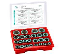 KINETICS LINE Set di 320 Guarnizioni Piatte in Fibra (3/8 Pollice a 1 Pollice) per Impianti Sanitari Riscaldamento Aria Condizionata Caldaia Rubinetto Pompa (fino a 180°C)