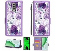 Kinetijy Custodia Comaptibile per Doogee Blade 10 PRO Case Custodia Cover Supporto Premium in PU[con Pellicola Protettiva HD con durezza 9H] [Blocco RFID][Effetto Luminoso Scuro] LPT-ZSH