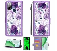 Kinetijy Custodia Comaptibile per Qubo X668 Case Custodia Cover Supporto Premium in PU[con Pellicola Protettiva HD con durezza 9H] [Blocco RFID][Effetto Luminoso Scuro] LPT-ZSH