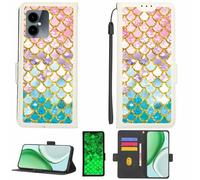 Kinetijy Custodia Comaptibile per Spc Discovery 2 Se Case Custodia Cover Supporto Premium in PU[con Pellicola Protettiva HD con durezza 9H] [Blocco RFID][Paillettes Dorate + Brillanti] LPT-YL