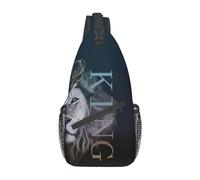 King 02 Borsa a tracolla King Zaino a tracolla Lion Zaino da giorno Zaino casual Borsa da trekking Borsa da uomo