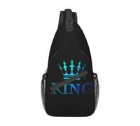 King 04 Borsa a tracolla King Zaino a tracolla Lion Zaino da giorno Zaino casual Borsa da trekking Borsa da uomo